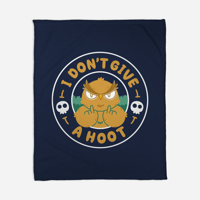 Don't Give A Hoot-None-Fleece-Blanket-Tri haryadi