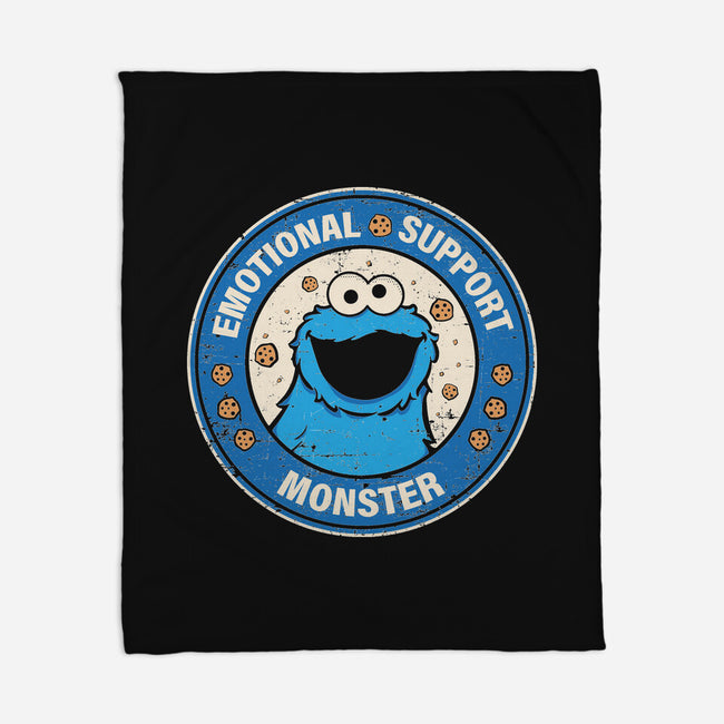 Emotional Support Monster-None-Fleece-Blanket-turborat14