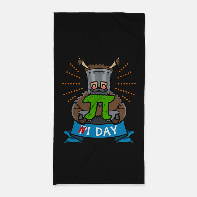 Shrubbery Pi Day-None-Beach-Towel-Boggs Nicolas