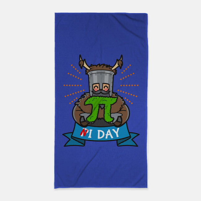 Shrubbery Pi Day-None-Beach-Towel-Boggs Nicolas