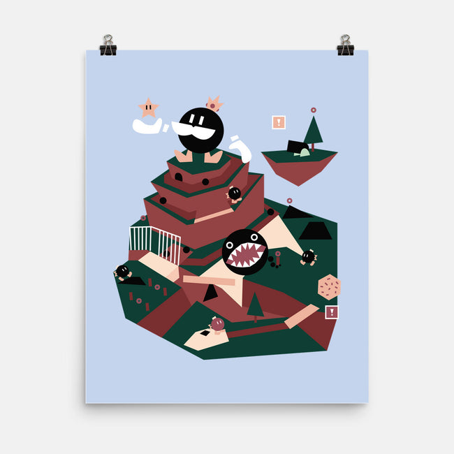 Big Bob-omb On The Summit-None-Matte-Poster-Willdesiner