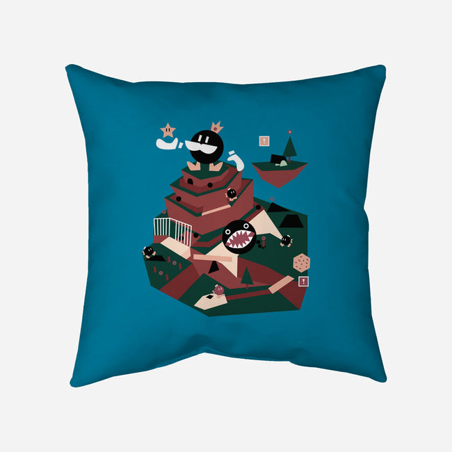 Big Bob-omb On The Summit-None-Removable Cover-Throw Pillow-Willdesiner