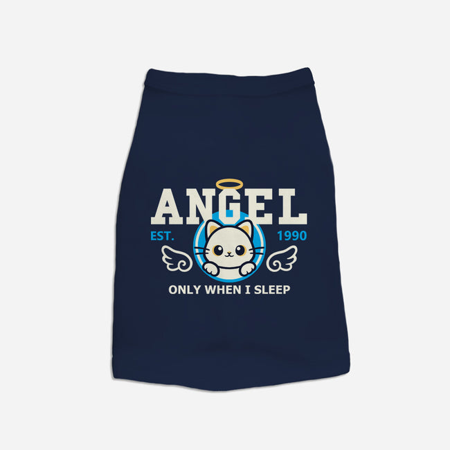 Angel Only When I Sleep-Dog-Basic-Pet Tank-NemiMakeit