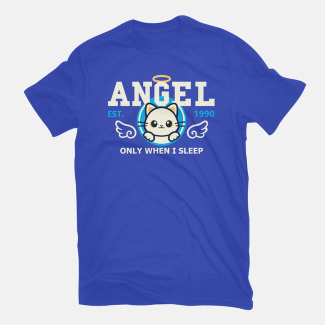 Angel Only When I Sleep-Womens-Fitted-Tee-NemiMakeit