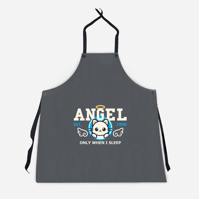 Angel Only When I Sleep-Unisex-Kitchen-Apron-NemiMakeit