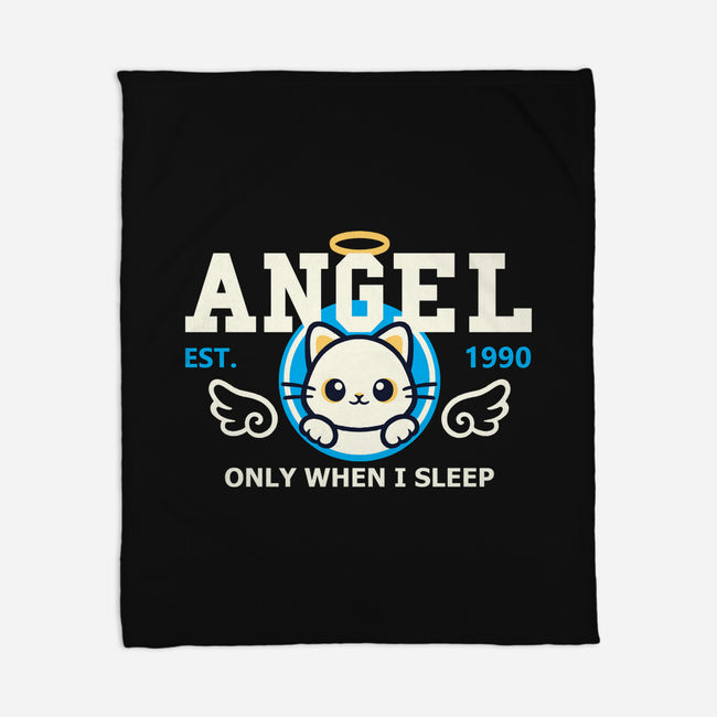 Angel Only When I Sleep-None-Fleece-Blanket-NemiMakeit