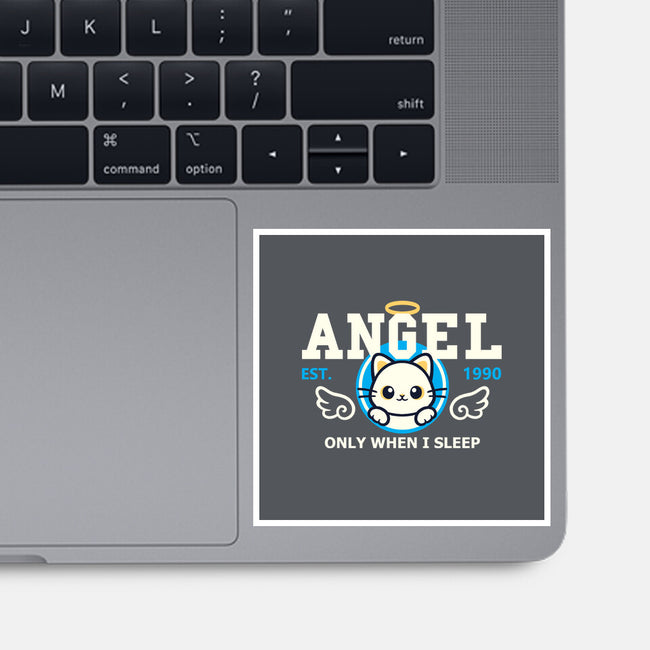 Angel Only When I Sleep-None-Glossy-Sticker-NemiMakeit