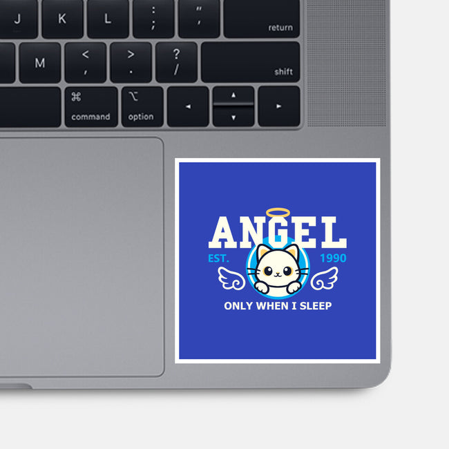 Angel Only When I Sleep-None-Glossy-Sticker-NemiMakeit