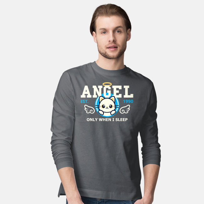 Angel Only When I Sleep-Mens-Long Sleeved-Tee-NemiMakeit