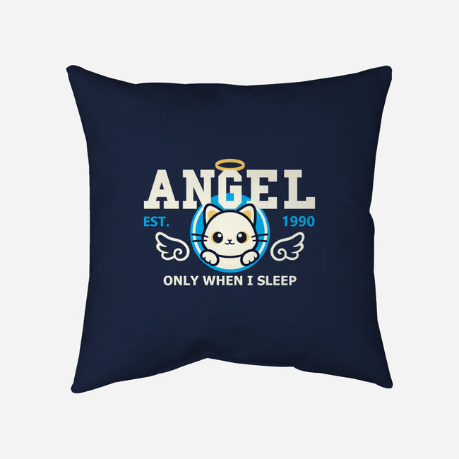 Angel Only When I Sleep-None-Removable Cover-Throw Pillow-NemiMakeit