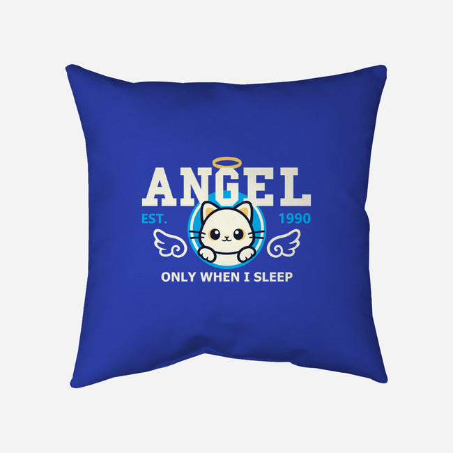 Angel Only When I Sleep-None-Removable Cover-Throw Pillow-NemiMakeit