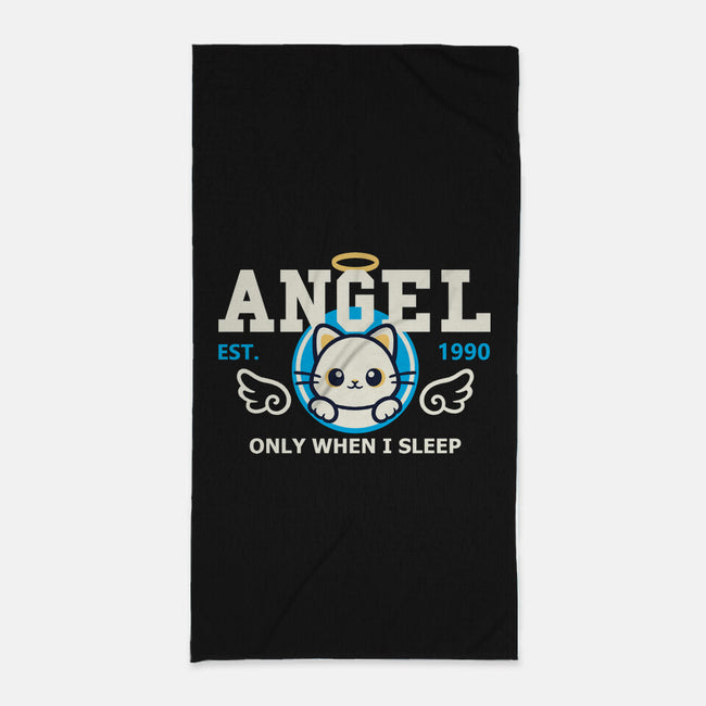 Angel Only When I Sleep-None-Beach-Towel-NemiMakeit