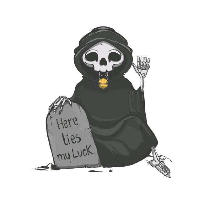 Here Lies My Luck-None-Polyester-Shower Curtain-OnlyColorsDesigns