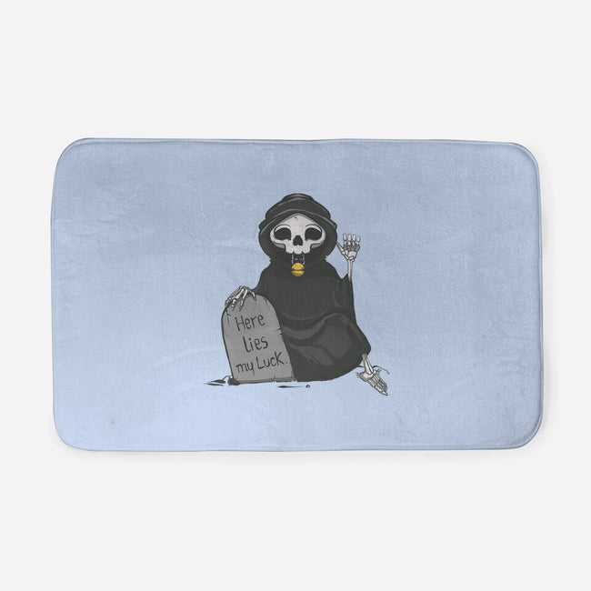 Here Lies My Luck-None-Memory Foam-Bath Mat-OnlyColorsDesigns