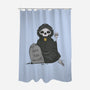 Here Lies My Luck-None-Polyester-Shower Curtain-OnlyColorsDesigns