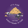 It's Fine I'm Fine-Womens-Fitted-Tee-Claudia