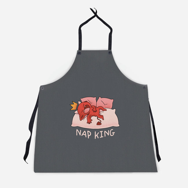 Nap King-Unisex-Kitchen-Apron-FunkVampire