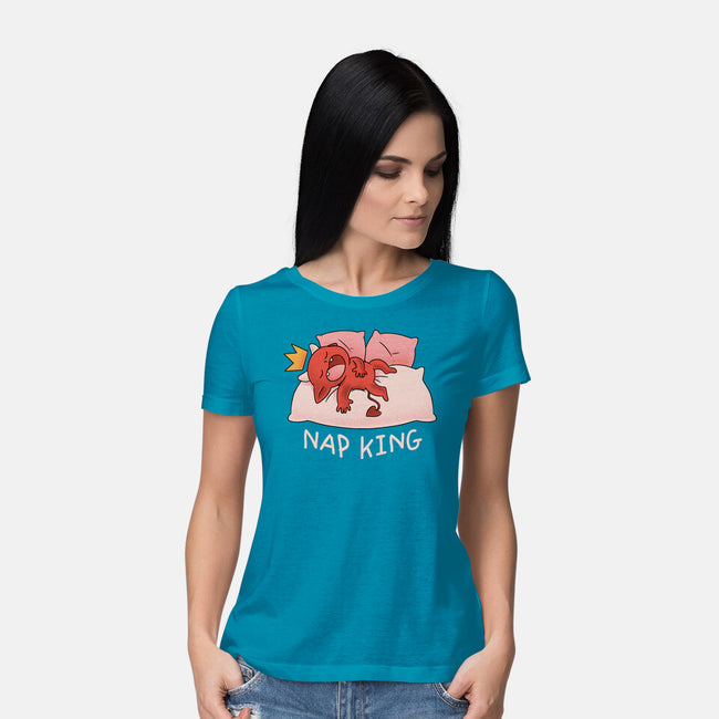 Nap King-Womens-Basic-Tee-FunkVampire