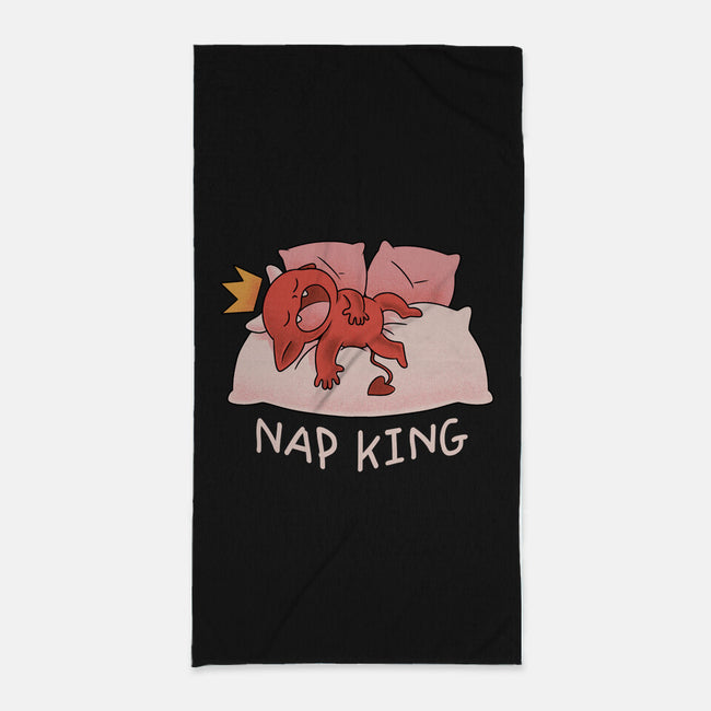 Nap King-None-Beach-Towel-FunkVampire