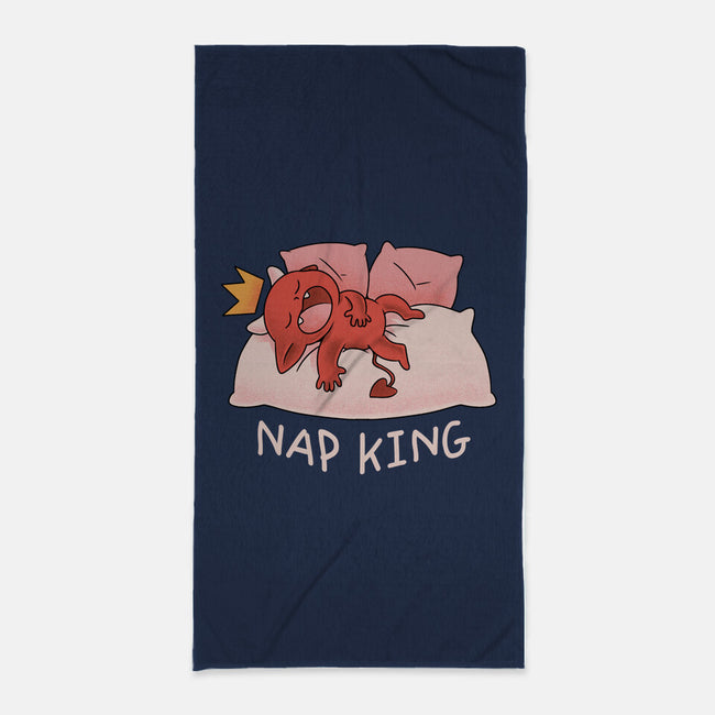 Nap King-None-Beach-Towel-FunkVampire