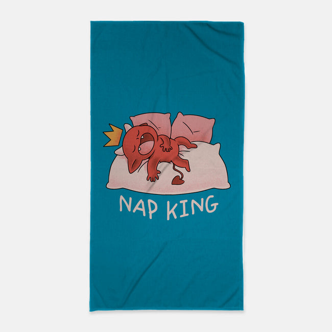 Nap King-None-Beach-Towel-FunkVampire