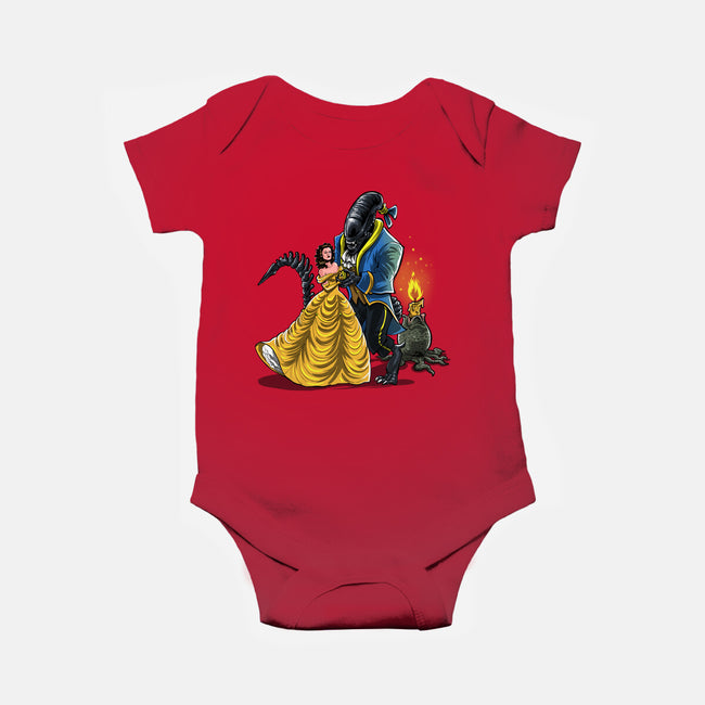 Beauty And The Alien-Baby-Basic-Onesie-zascanauta