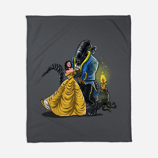 Beauty And The Alien-None-Fleece-Blanket-zascanauta