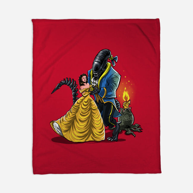 Beauty And The Alien-None-Fleece-Blanket-zascanauta