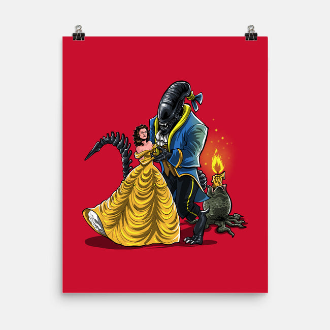 Beauty And The Alien-None-Matte-Poster-zascanauta