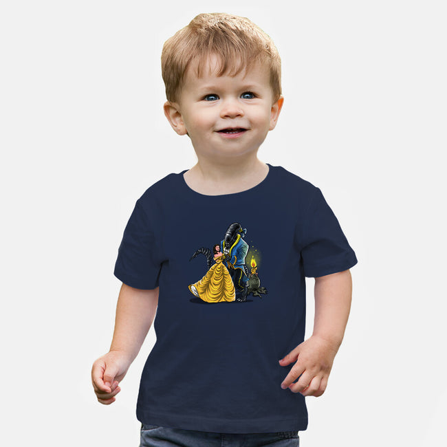 Beauty And The Alien-Baby-Basic-Tee-zascanauta