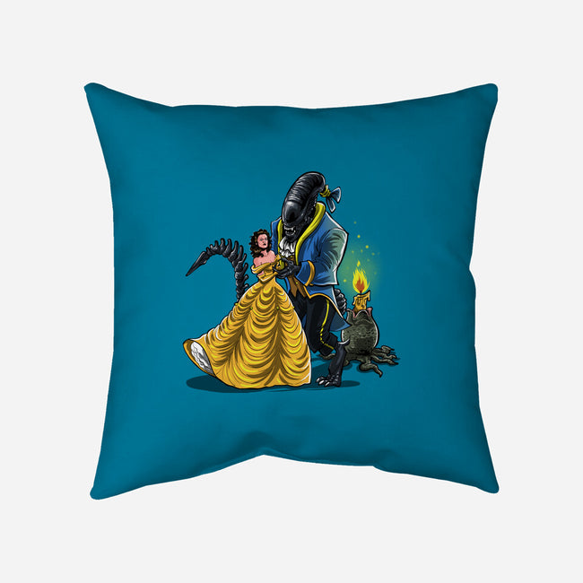 Beauty And The Alien-None-Removable Cover-Throw Pillow-zascanauta