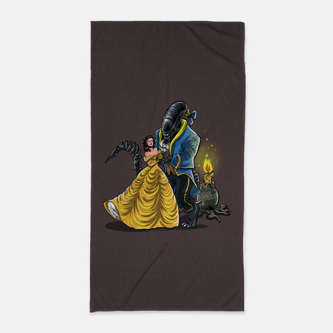 Beauty And The Alien-None-Beach-Towel-zascanauta