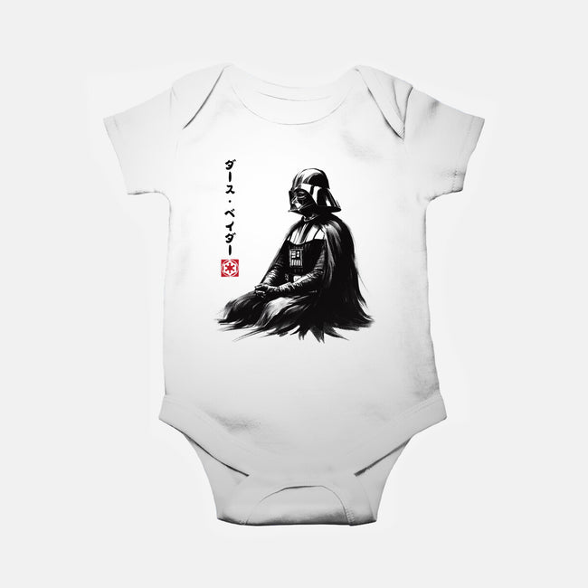 The Sith Sumi-e-Baby-Basic-Onesie-DrMonekers