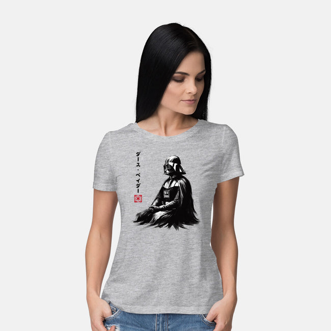 The Sith Sumi-e-Womens-Basic-Tee-DrMonekers