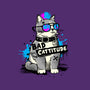 Bad Cattitude Graffiti-None-Polyester-Shower Curtain-NemiMakeit