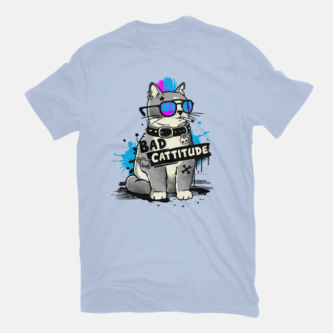 Bad Cattitude Graffiti-Mens-Premium-Tee-NemiMakeit