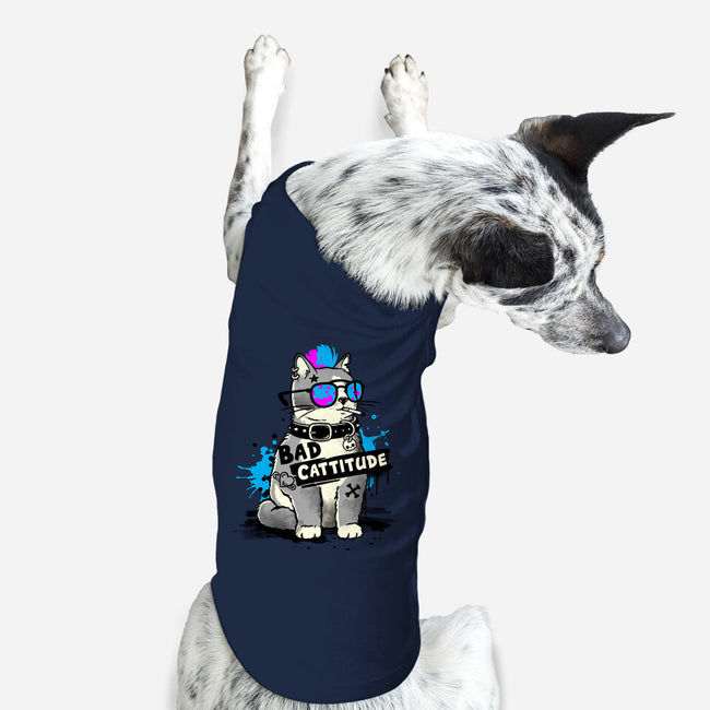 Bad Cattitude Graffiti-Dog-Basic-Pet Tank-NemiMakeit