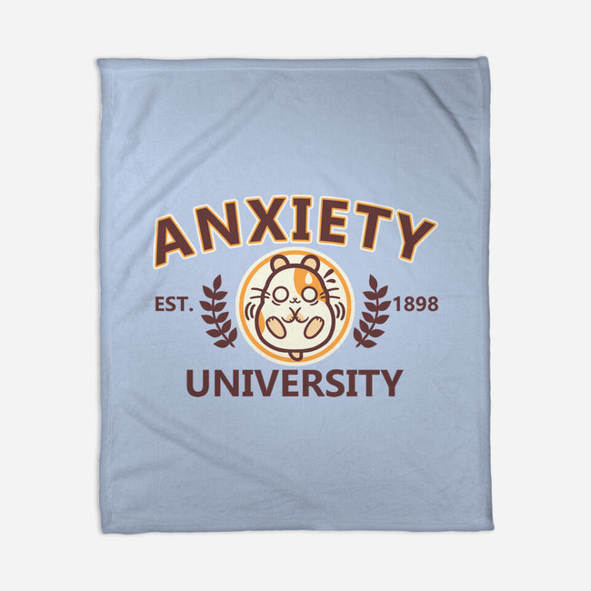 Anxiety University-None-Fleece-Blanket-NemiMakeit