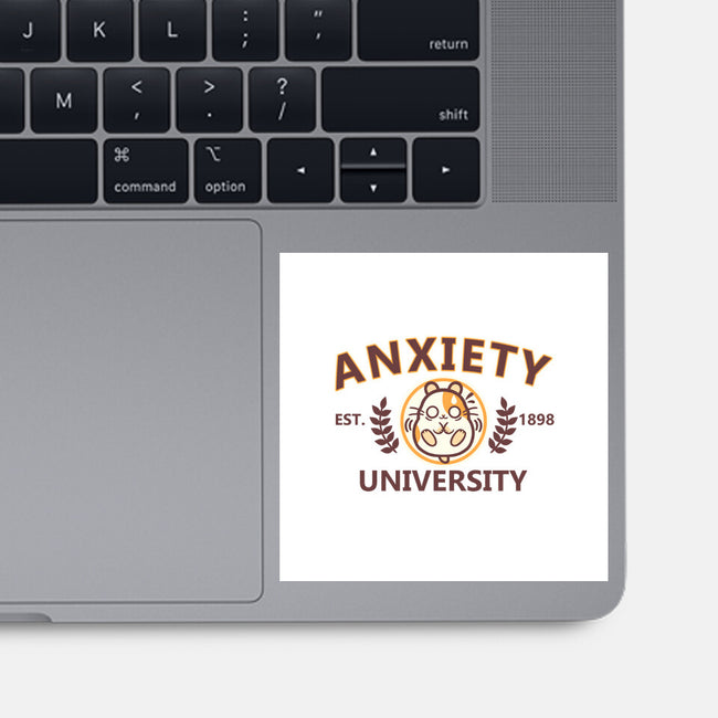 Anxiety University-None-Glossy-Sticker-NemiMakeit