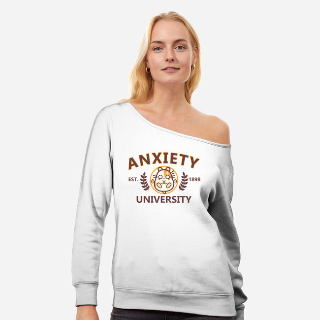 Anxiety University-Womens-Off Shoulder-Sweatshirt-NemiMakeit