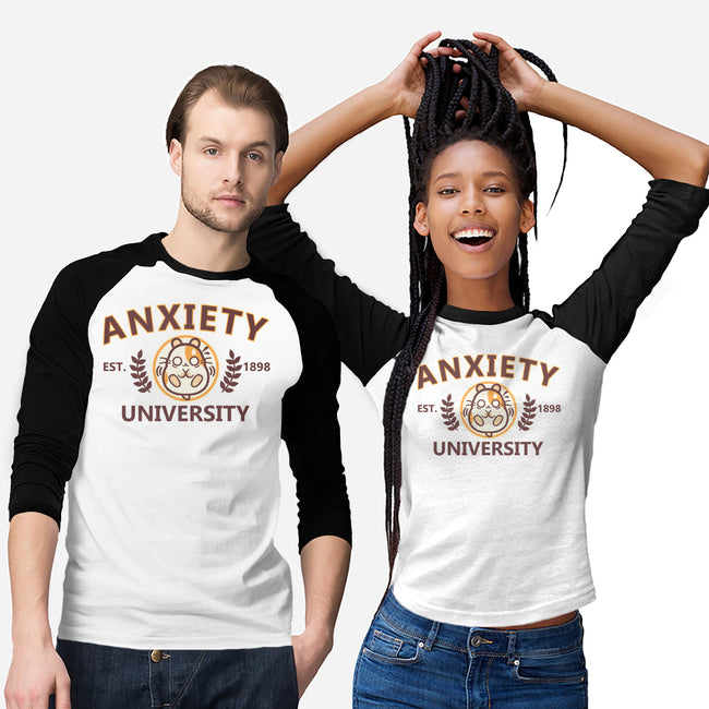 Anxiety University-Unisex-Baseball-Tee-NemiMakeit