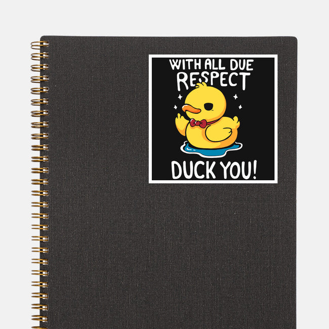 Duck You-None-Glossy-Sticker-Vallina84