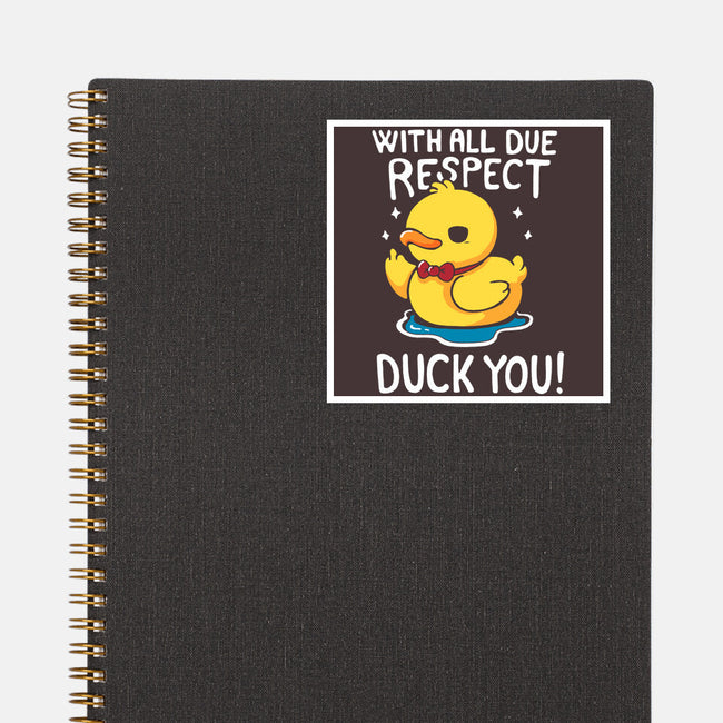 Duck You-None-Glossy-Sticker-Vallina84