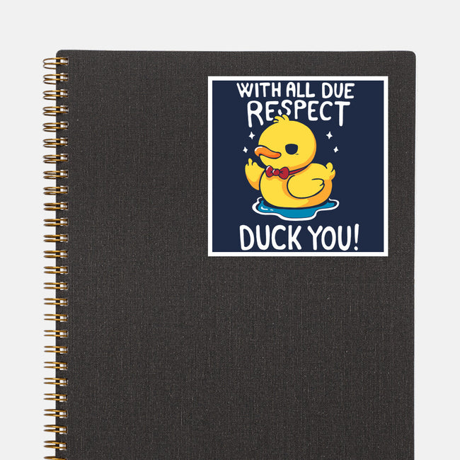 Duck You-None-Glossy-Sticker-Vallina84