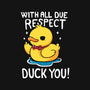 Duck You-None-Beach-Towel-Vallina84