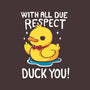 Duck You-None-Beach-Towel-Vallina84