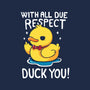 Duck You-Womens-Fitted-Tee-Vallina84