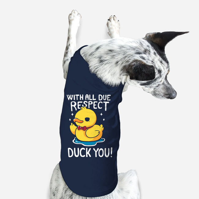 Duck You-Dog-Basic-Pet Tank-Vallina84