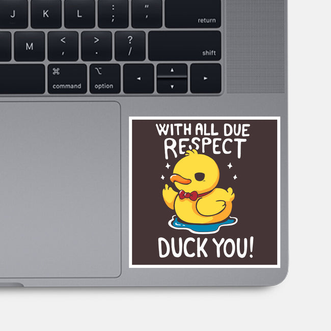 Duck You-None-Glossy-Sticker-Vallina84