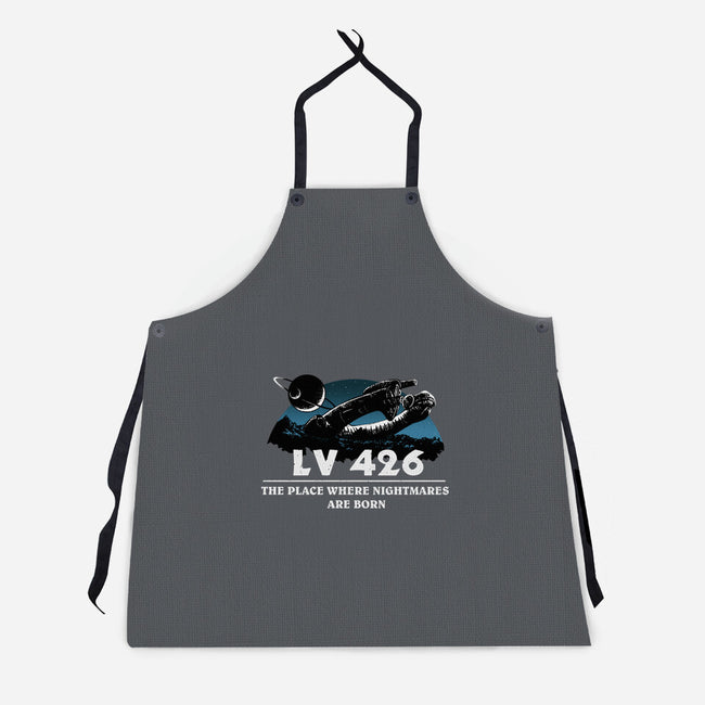 Planet Of Nightmares-Unisex-Kitchen-Apron-daobiwan